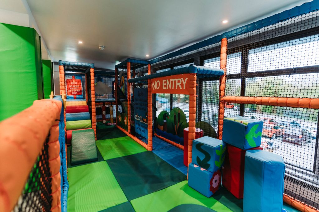 INDOOR PLAY AREA OF A SOFT PLAY FRAME IN LISKEARD