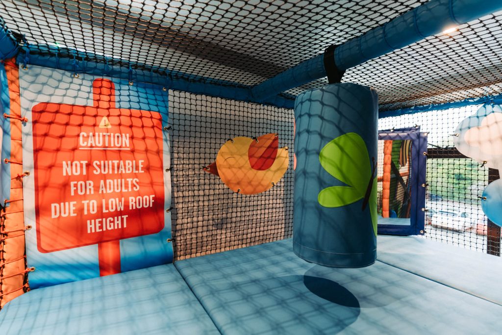 INDOOR PLAY AREA OF A SOFT PLAY FRAME IN LISKEARD