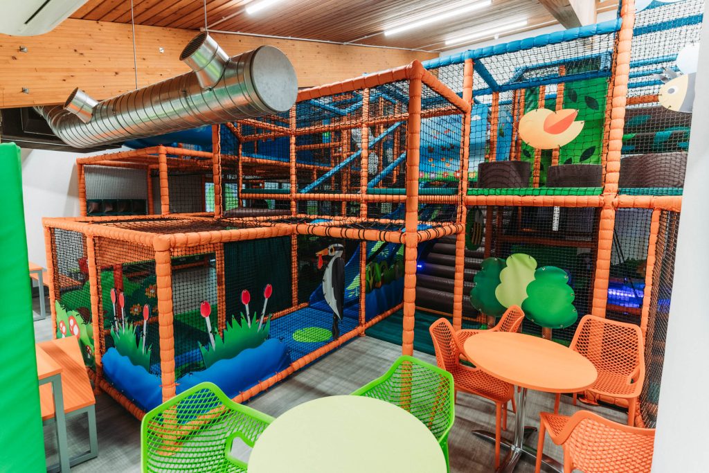 INDOOR PLAY AREA OF A SOFT PLAY FRAME IN LISKEARD