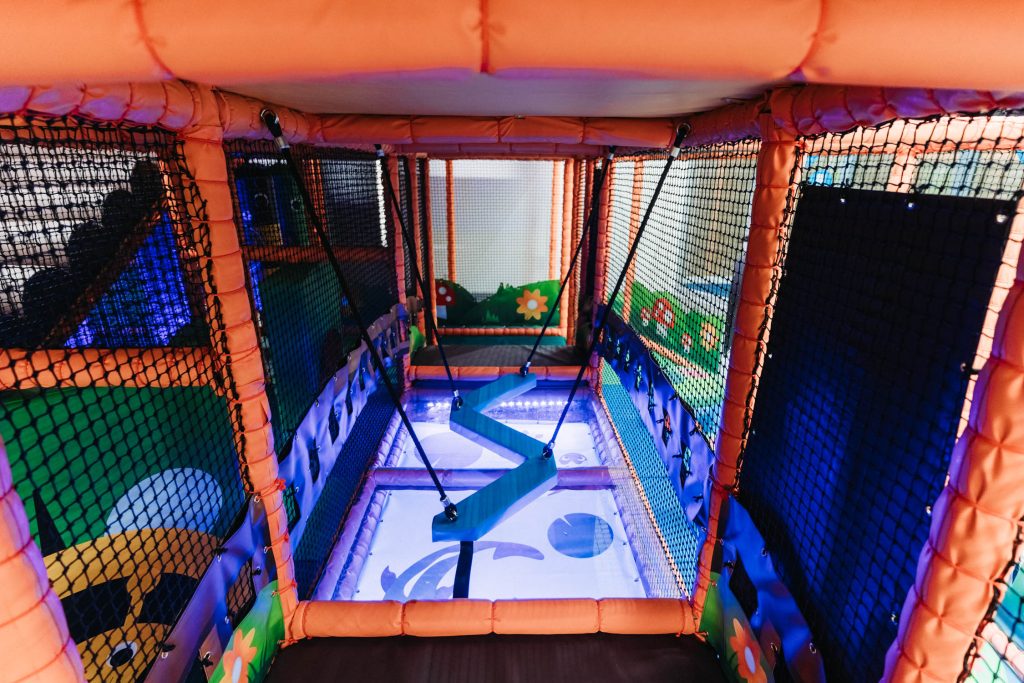 INDOOR PLAY AREA OF A SOFT PLAY FRAME IN LISKEARD