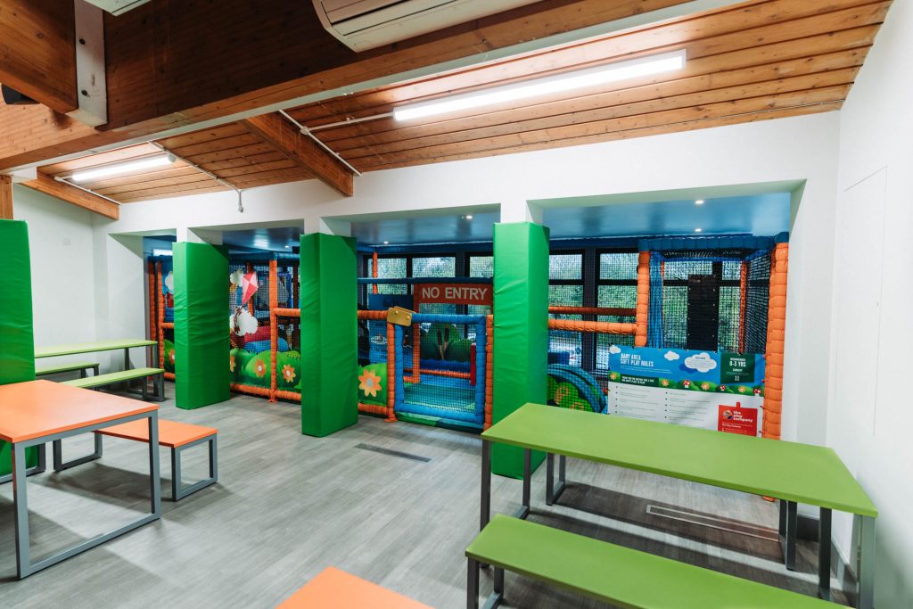 INDOOR PLAY AREA OF A SOFT PLAY FRAME IN LISKEARD
