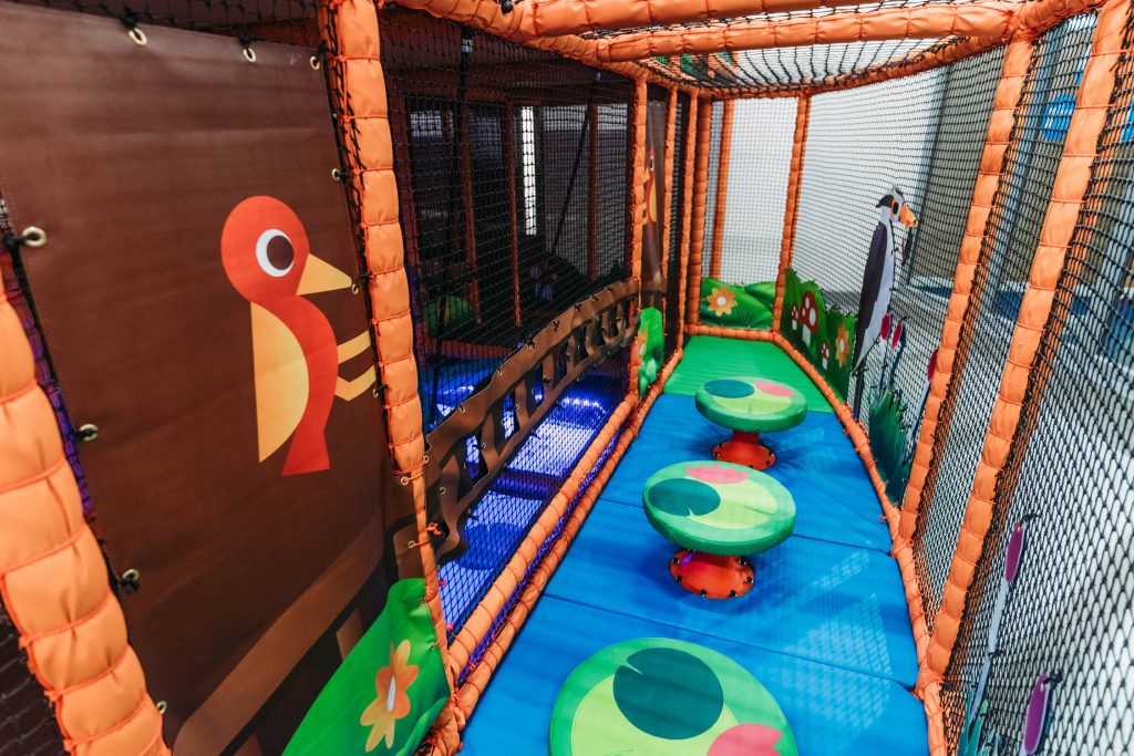 INDOOR PLAY AREA OF A SOFT PLAY FRAME IN LISKEARD