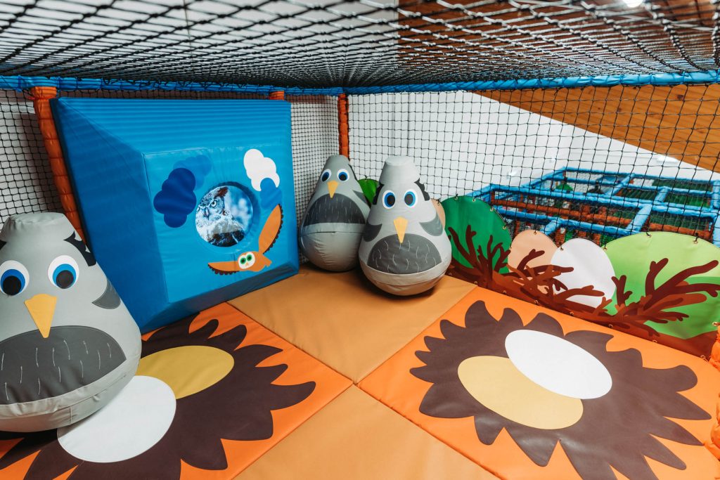 INDOOR PLAY AREA OF A SOFT PLAY FRAME IN LISKEARD