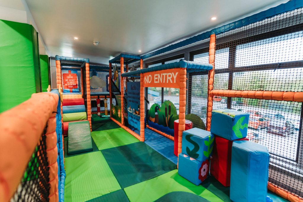 INDOOR PLAY AREA OF A SOFT PLAY FRAME IN LISKEARD