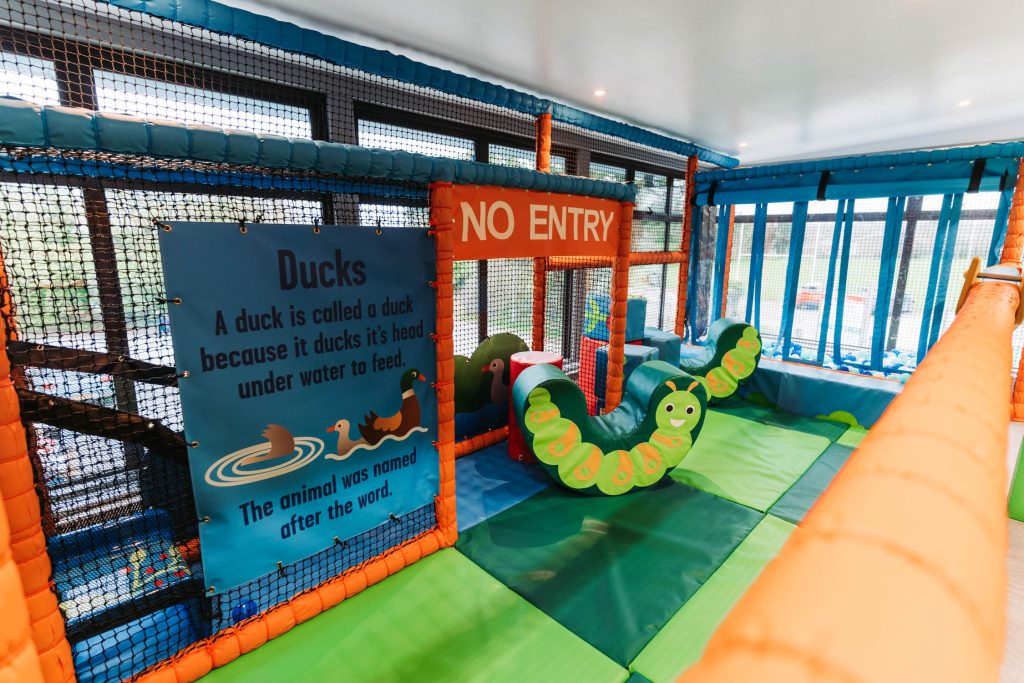 INDOOR PLAY AREA OF A SOFT PLAY FRAME IN LISKEARD