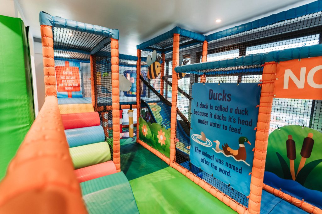 INDOOR PLAY AREA OF A SOFT PLAY FRAME IN LISKEARD