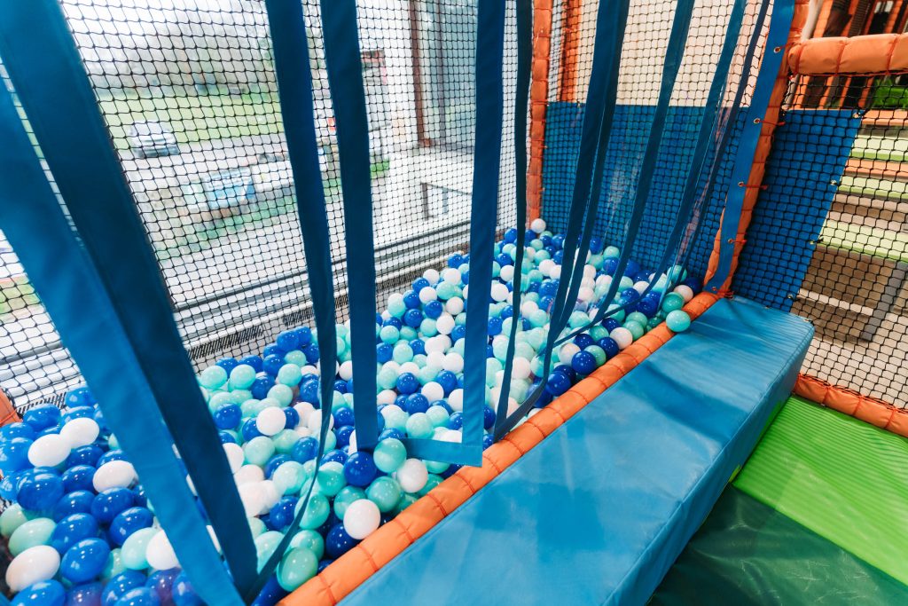 INDOOR PLAY AREA OF A SOFT PLAY FRAME IN LISKEARD